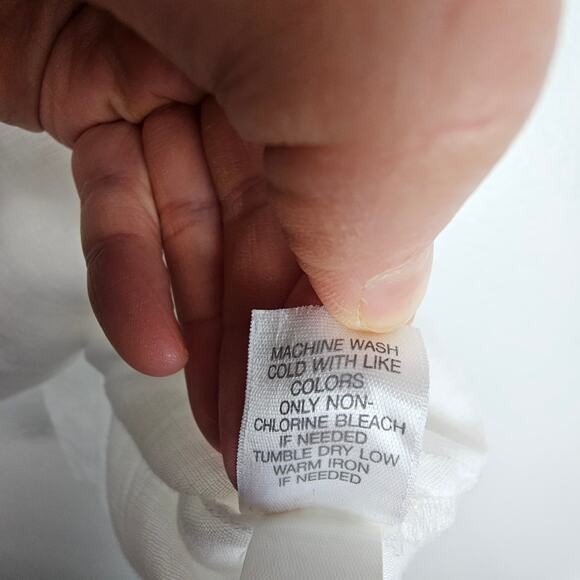 J. Jill Womens Linen Tunic Top Size L Coastal Resortwear Minimalist Travel White - Picture 9 of 10